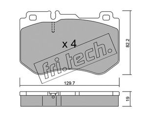 ΤΑΚ. MERCEDES C-CLASS (W205,A205) FRITECH fri.tech. 1042.0