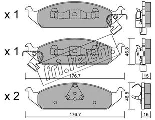 ΤΑΚ. CHRYSLER DEFENDER  FRITECH \"E\" fri.tech. 364.0