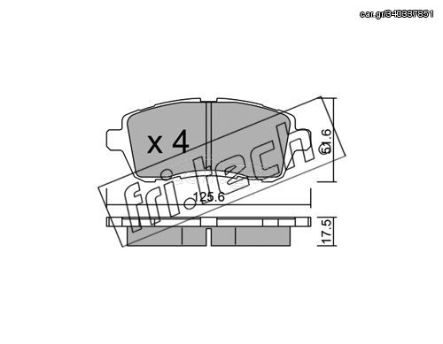 ΤΑΚ. FORD FIESTA VI ALL 08> \"E\"     FRITECH fri.tech. 809.2