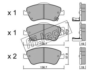 ΤΑΚ. TOYOTA AURIS 07- FRITECH \"E\" fri.tech. 810.0