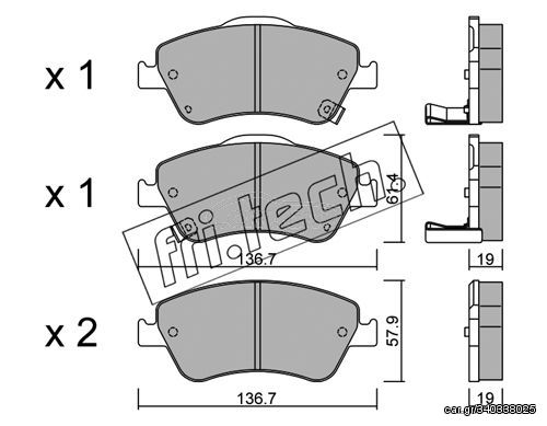 ΤΑΚ. TOYOTA AURIS 07- FRITECH \"E\" fri.tech. 810.0