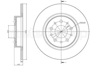 ΔΙΣΚ. FIAT 500L 1.4,1.6D 13> \"O\" (264*10) FRITECH fri.tech. BD1678