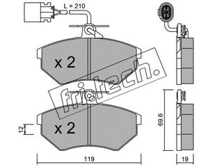 ΤΑΚ. VW GOLF 2.0 16V GTI FRITECH\"E\" fri.tech. 052.1