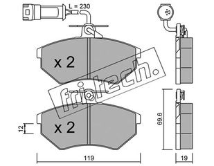 ΤΑΚ. VW GOLF 1.8i 16V FRITECH \"E\" fri.tech. 052.3