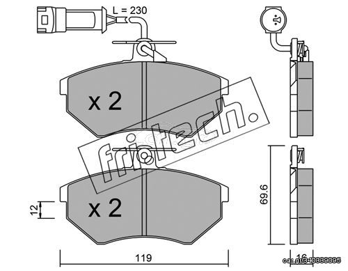 ΤΑΚ. VW GOLF III 2.0 -97  \"E\"   FRITECH fri.tech. 052.4