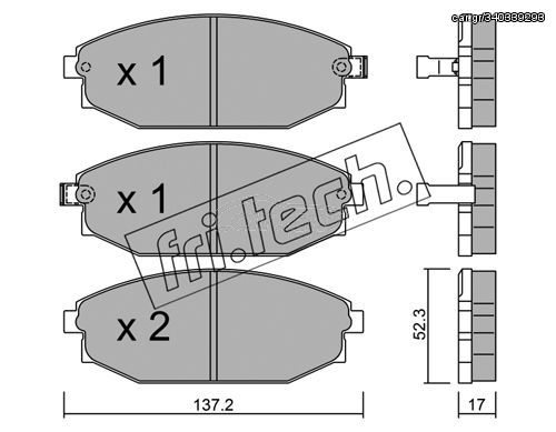 ΤΑΚ. HYUNDAI GALLOPER 2.5D FRITECH   \"E\" fri.tech. 372.0