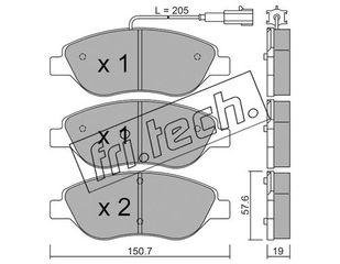 ΤΑΚ. FIAT BRAVO -10  FRITECH \"E\" fri.tech. 593.0