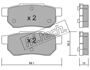 ΤΑΚ. HONDA CIVIC CRX 1.6 FRITECH\"O\" fri.tech. 173.0