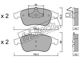 ΤΑΚ. RENAULT GRAND SCENIC ALL 09- \"E\" FRITECH fri.tech. 819.2