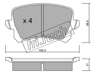 ΤΑΚ. VW PASSAT ALL 07-  \"O\" FRITECH fri.tech. 822.0