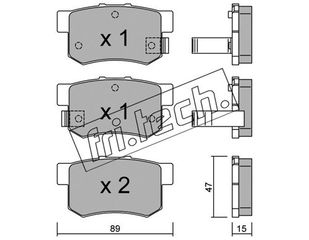 ΤΑΚ. HONDA-ROVER       FRITECH \"O\" fri.tech. 176.0