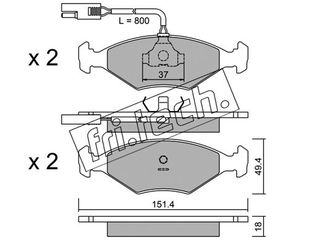 ΤΑΚ. FIAT FIORINO     FRITECH \"E\" fri.tech. 059.0