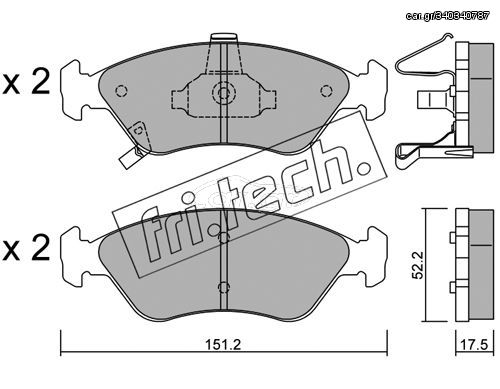 ΤΑΚ. KIA CLARUS 1.8,2.0 16V 96- \"O\"  FRITECH fri.tech. 380.0