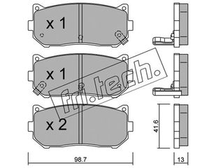 ΤΑΚ. KIA CARENS II    FRITECH \"O\" fri.tech. 381.0