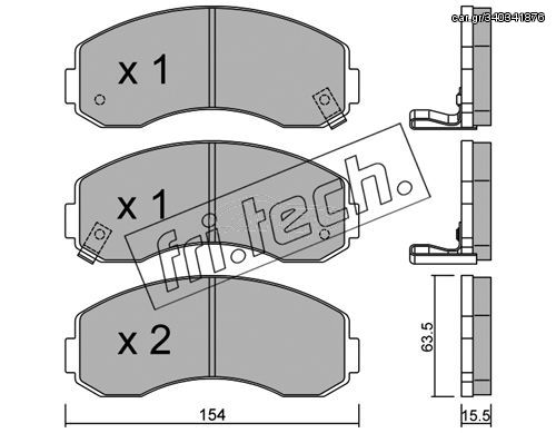 ΤΑΚ. KIA K2500 (SD) 2.5D  FRITECH \"E\" fri.tech. 386.0