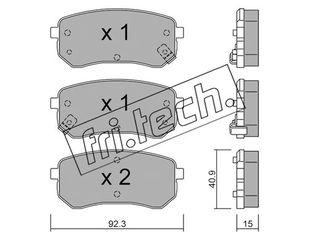 ΤΑΚ. KIA PICANTO 1.0,1.1 FRITECH \"O fri.tech. 831.0