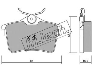 ΤΑΚ. CITR. BERLINGO-PEUGE. 308 1.6 16V 08- \"0\" FRITECH fri.tech. 832.0