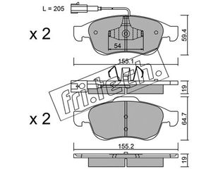 ΤΑΚ. ALFA ROMEO GIULIETTA 1.4TB,1.6JTDM 11- \"O\"  FRITECH fri.tech. 833.1