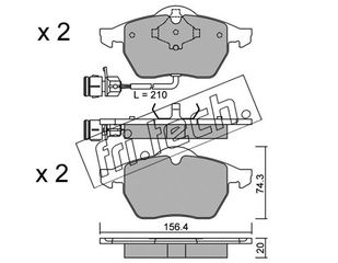 ΤΑΚ. AUDI A6 1.8i 20V   FRITECH\"E\" fri.tech. 188.0