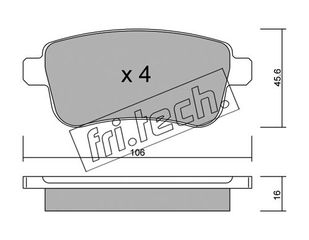 ΤΑΚ. RENAU. FLUENCE,MEGANE III,SCENIC III 09- \"O\" FRITECH fri.tech. 834.0