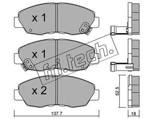 ΤΑΚ. HONDA ACCORD IV 2.0 FRITECH   \"E\" fri.tech. 393.0