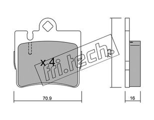 ΤΑΚ. MER/DES S CLASS W220  \"O\"  FRITECH fri.tech. 613.0