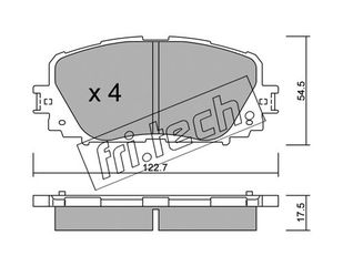 ΤΑΚ. TOYOTA YARIS 1.0-1.3 VVTI 06-> \"E\" FRITECH fri.tech. 836.0