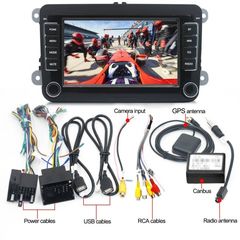 VW SEAT SKODA οθόνη OEM android 10 hd 7'' 2 gb ram 32gb rom radio usb gps mirrror link Ελληνικό μενου΄BT CANBUS-thumb-2