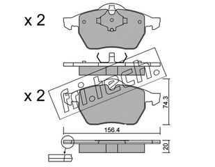 ΤΑΚ. AUDI-SEAT-SKODA-VW FRITECH \"E\" fri.tech. 188.2