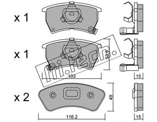 ΤΑΚ. MAZDA 323 III 1.6 FRITECH \"E\" fri.tech. 395.0