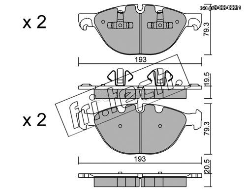 ΤΑΚ. BMW X5,X6 07- \"E\" FRITECH fri.tech. 839.0