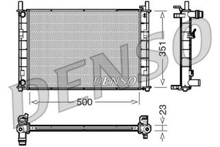 ΨΥΓΕΙΟ ΝΕΡΟΥ FORD FIESTA 1.25,1.3 <08 500X351X23 DENSO DENSO DRM10046