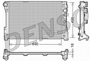 ΨΥΓΕΙΟ ΝΕΡΟΥ MERCEDES C-CLASS (W204) C180 <14 640X430X18 DENSO DENSO DRM17005