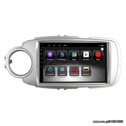 TOYOTA YARIS OEM android 10 tablet 9'' ΕΛΛΗΝΙΚΟ ΜΕΝΟΥ 2GB RAM bluetooth gps mirror link