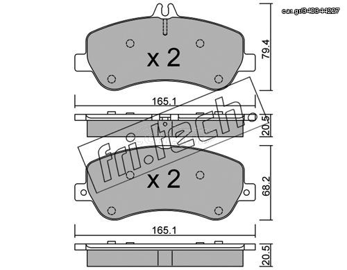 ΤΑΚ. MERCEDES CLK-CLASS 220 CDI 08- \"O\" FRITECH fri.tech. 841.0