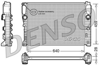 ΨΥΓΕΙΟ ΝΕΡΟΥ MERCEDES E-CLASS (W211) 640x459x28 DENSO DENSO DRM17042