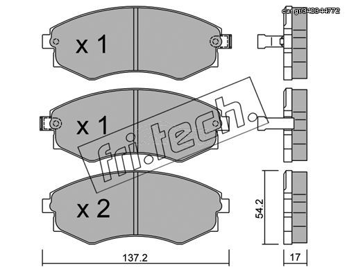 ΤΑΚ. HYUNDAI, KIA       FRITECH \"E\" fri.tech. 195.0