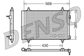 ΨΥΓΕΙΟ A/C CITROEN C4-PEUGEOT 3008,307 <09   DENSO DENSO DCN07008