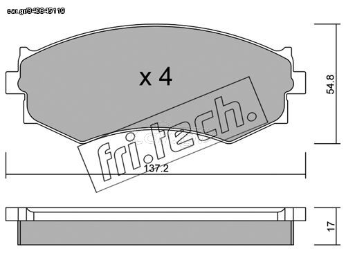 ΤΑΚ. NISSAN PRIMERA ALL -96  \"E\" fri.tech. 197.0