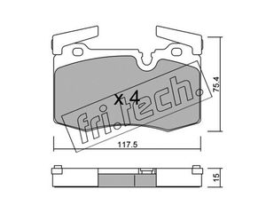 ΤΑΚ. MINI CLUBMAN,ONE,COOPER 1.6 16V TURBO 07- \"E\" FRITECH fri.tech. 846.0