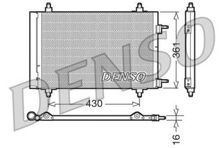 ΨΥΓΕΙΟ A/C CITROEN BERLINGO 1.6-PEUGEOT 3008 1.6 <16  DENSO DENSO DCN07019