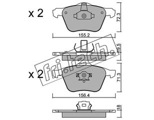 ΤΑΚ. VOLVO S60 2.4 T5,XC 90 2.5T 04- \"E\" FRITECH fri.tech. 850.0