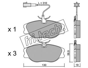 ΤΑΚ. ALFA 155 2.0 TURBO FRITECH\"E\" fri.tech. 074.2