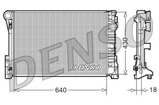 ΨΥΓΕΙΟ ΝΕΡΟΥ MERCEDES C-CLASS (W204) 640x430x18 DENSO DENSO DRM17111