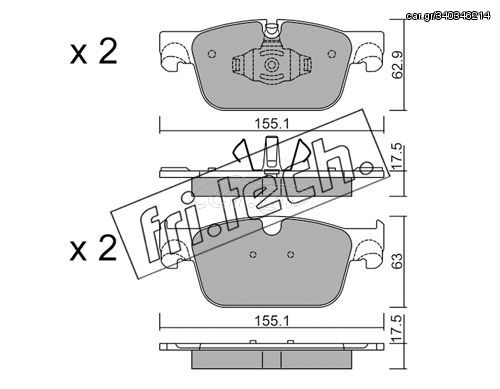 ΤΑΚ. VOLVO S90 II,V90 II,XC60 II 2.0D4 16> \"E\" FRITECH fri.tech. 1119.0