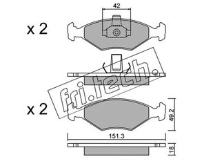 ΤΑΚ. FIAT PALIO,SIENA 96- \"E\"  FRITECH fri.tech. 282.2