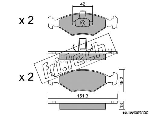 ΤΑΚ. FIAT PALIO,SIENA 96- \"E\"  FRITECH fri.tech. 282.2