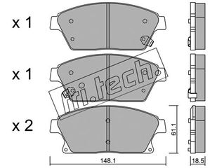 ΤΑΚ. CHEVROLET CRUZE 1.8-OPEL ASTRA J 1.6 TURBO 09- \"E\" FRITECH fri.tech. 856.0