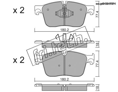 ΤΑΚΑΚΙΑ(FRONT)-RANGE ROVER VELAR(L560) 2.0 D TD4 17- fri.tech. 1124.0