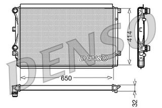 ΨΥΓΕΙΟ ΝΕΡΟΥ AUDI A3 (8P1)-SEAT LEON (1P1) <12 DENSO DENSO DRM32015